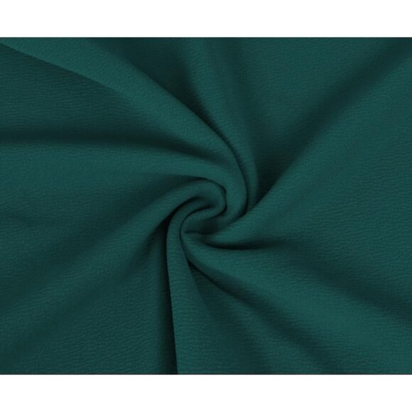 Women Dark Green Short Puff Sleeve Flare Semi-Formal Summer Dress With Pockets - Picture 5 of 5